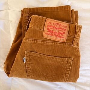 Levi 511 Corduroy Jeans - Camel Brown